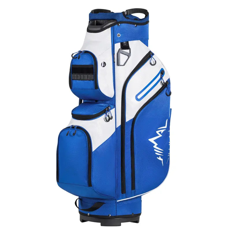 15 Way Divider Golf Cart Bag for Men & Women, Multi-Pocket Golf Bag with Rain Cover & Comfort Handles