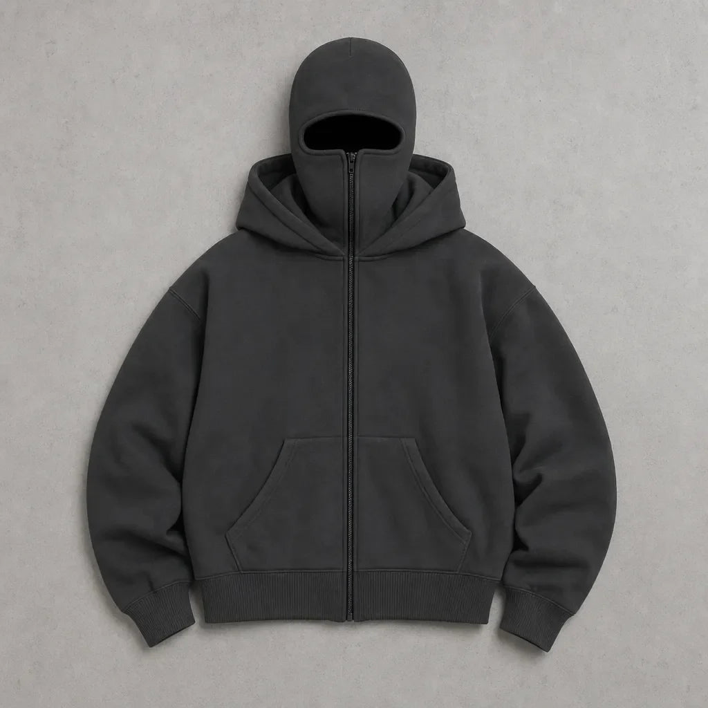 ANTI SOCIAL BALACLAVA ZIP-UP HOODIE